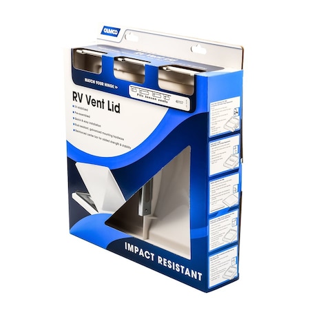 Camco VENT LID, JENSEN PRE FT94 PIN, WHITE 40154